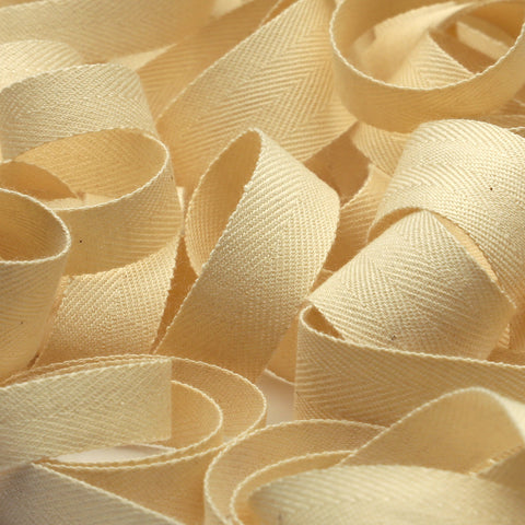 Organic Cotton Herringbone Ribbon