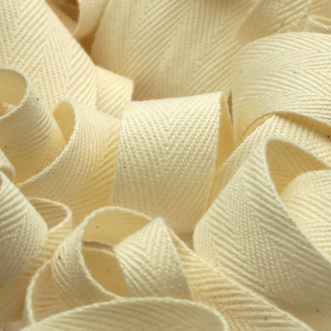 Organic Cotton Herringbone Ribbon