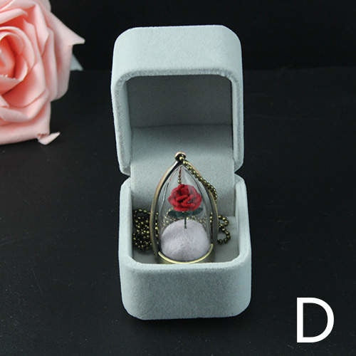 Awesome Valentine Gift Rose Terrarium Necklace