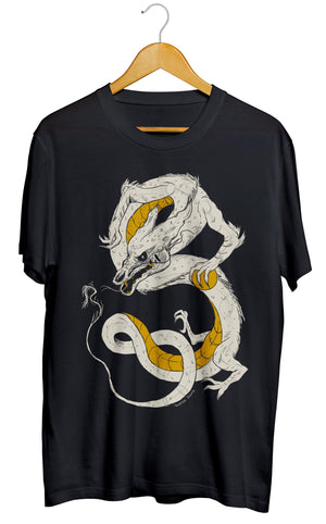 Golden Kin Dragon T Shirt Twisted Squid