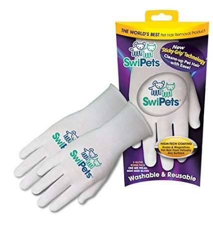 SwiPets Pet Hair Cleaning Glove by SwiPets 3.6 out of 5 stars 80 customer reviews | 9 answered questions List Price:$19.99 Price: $8.00 