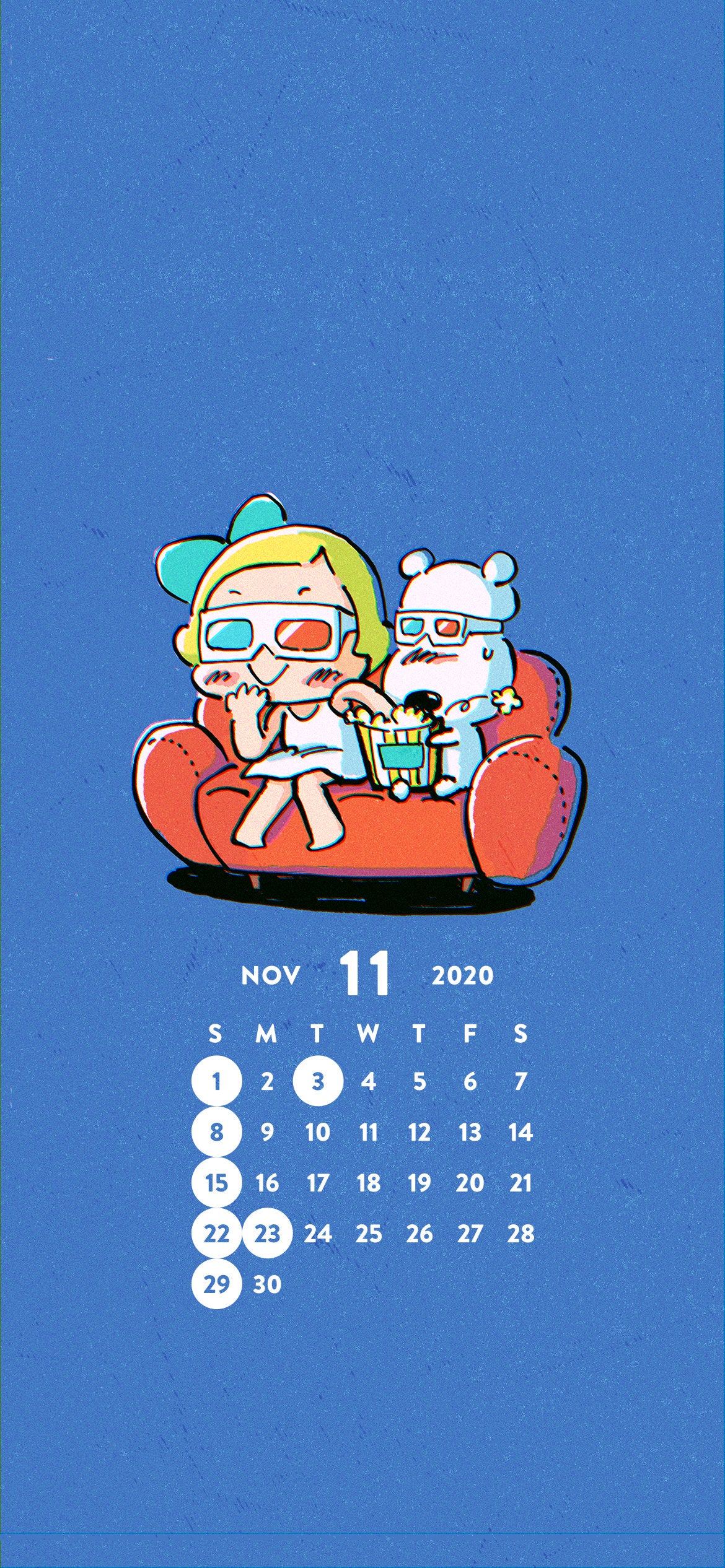 11月の壁紙 カレンダー レモン シュガー