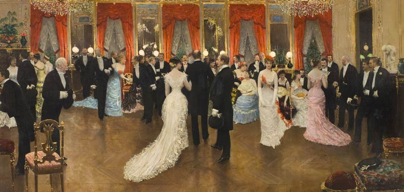 A Painting of a Gilded Age Ball and Fashion