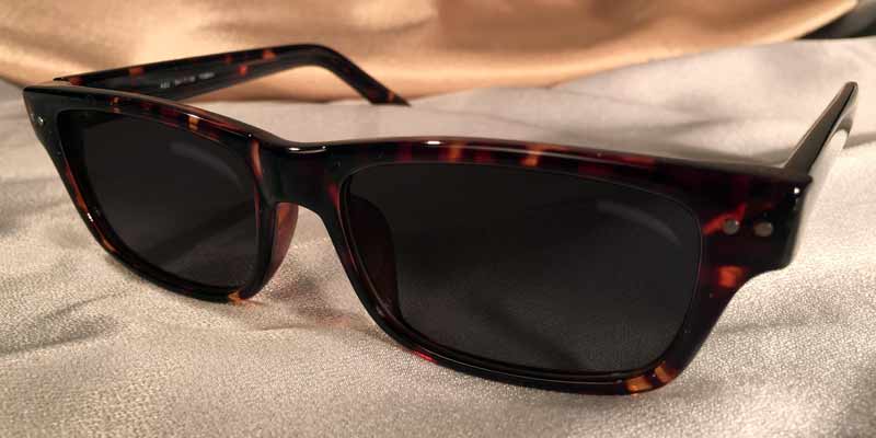 Gotham Eye Gear Sunglasses Rectangular Tortoise Shell Frames