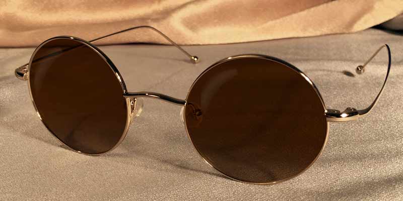 Signature Metal Rounds as Brown Sunglasses