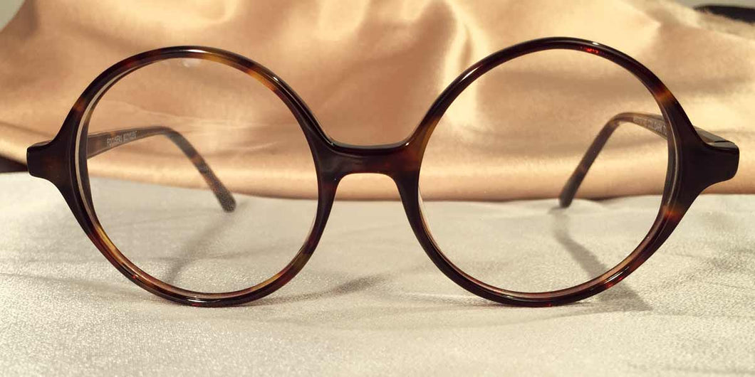 Vintage Round Metal Tortoise Shell And Rimless Glasses Focusers