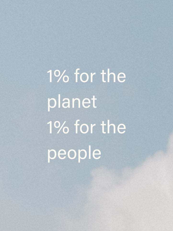 1 % für den Planeten, 1 % für die Menschen