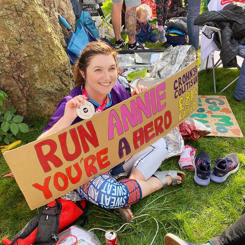 Annie runs the london marathon