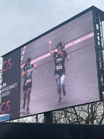 Annie runs the London marathon