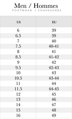 obvod shromáždit Posedlost aigle size chart Zvednout telefon strach Nylon