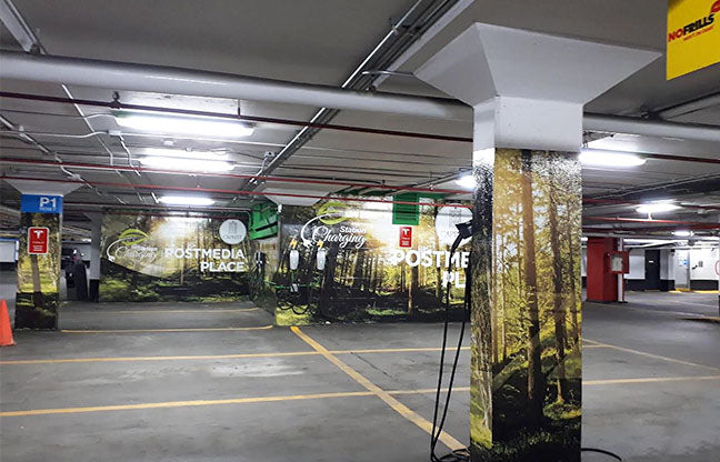 Custom Printed Wallpaper Murals for underground Parking