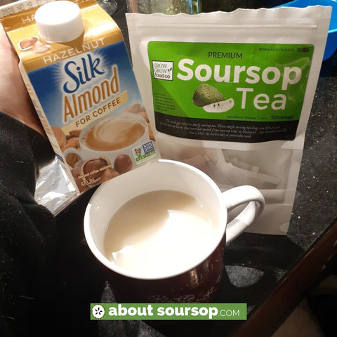 creamy soursop tea