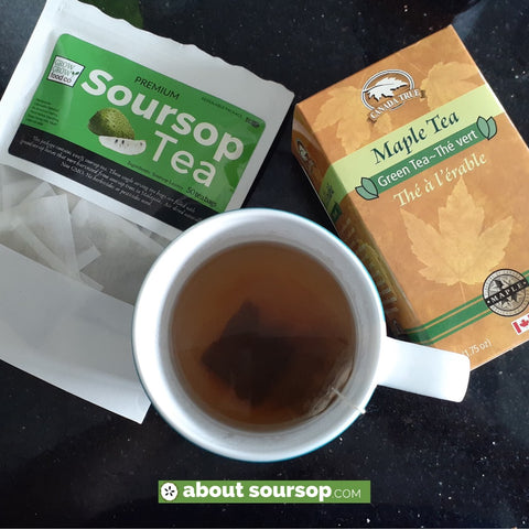 maple green tea soursop tea