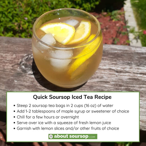 quick soursop ice tea recipe