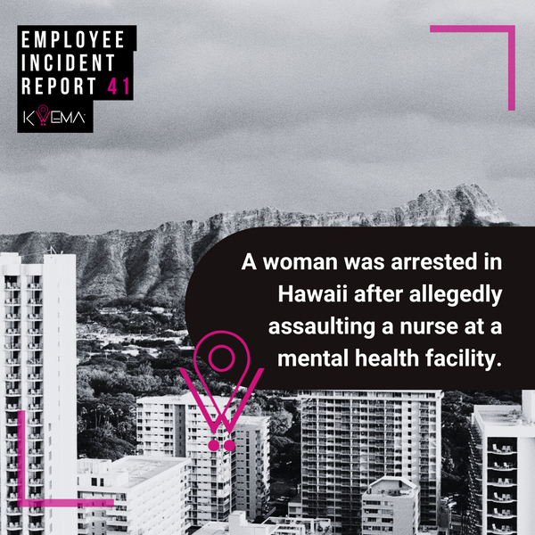 A woman was arrested in Hawaii after allegedly assaulting a nurse at a mental health facility.