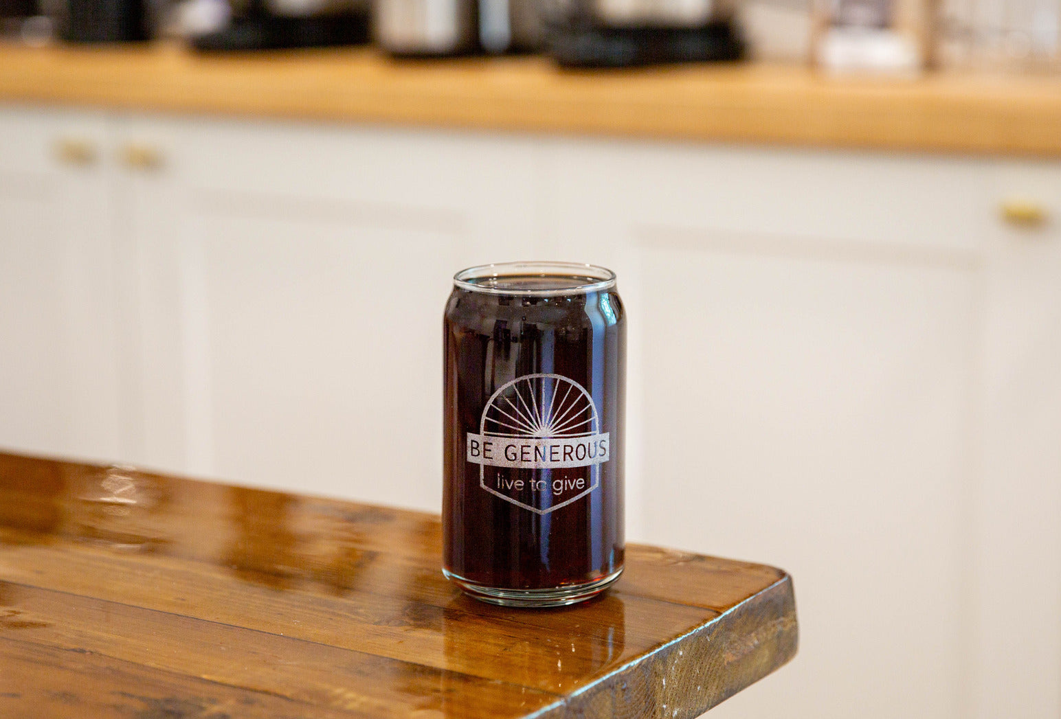 Glass of Cold Brew on a counter