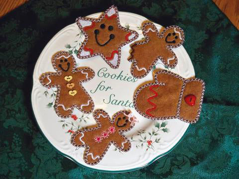 Picture of machine applique Christmas Cookies by Sew Inspired by Bonnie