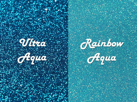 GlitterFlex Ultra Rainbow Light Aqua Glitter HTV –