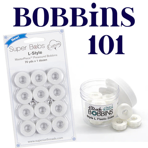 Bobbins 101 blog with SewInspiredByBonnie.com