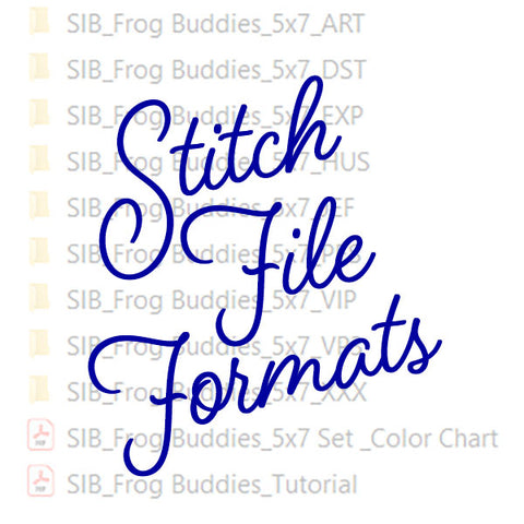 Machine embroidery stitch file formats: What do they mean?