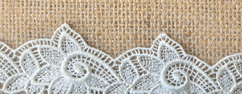 Picture of machine embroidered lace on Bonnie's Blog at Sew Inspired by Bonnie