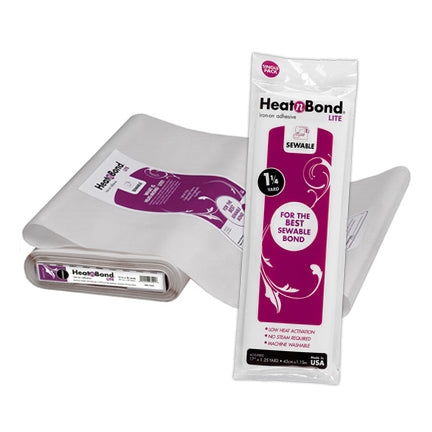 This is an image of Heat 'n Bond Lite used for machine applique designs.