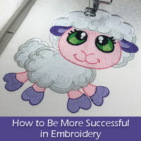 Machine embroidery tips at Sew Inspired by Bonnie