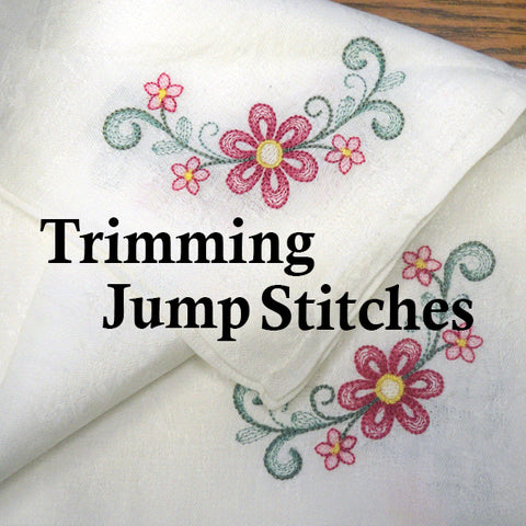 The Importance of Trimming Jump Stitches SewInspiredByBonnie.com