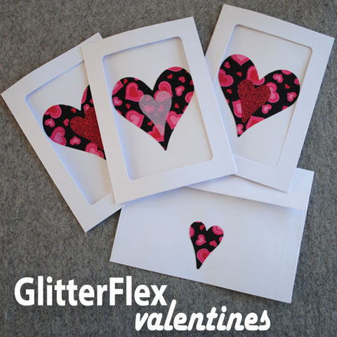 GlitterFlex Valentines with SewInspiredByBonnie.com