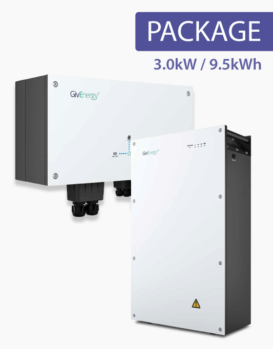 GivEnergy 3.0kW AC Coupled inverter with 9.5kWh Battery Package (9.5kWh)