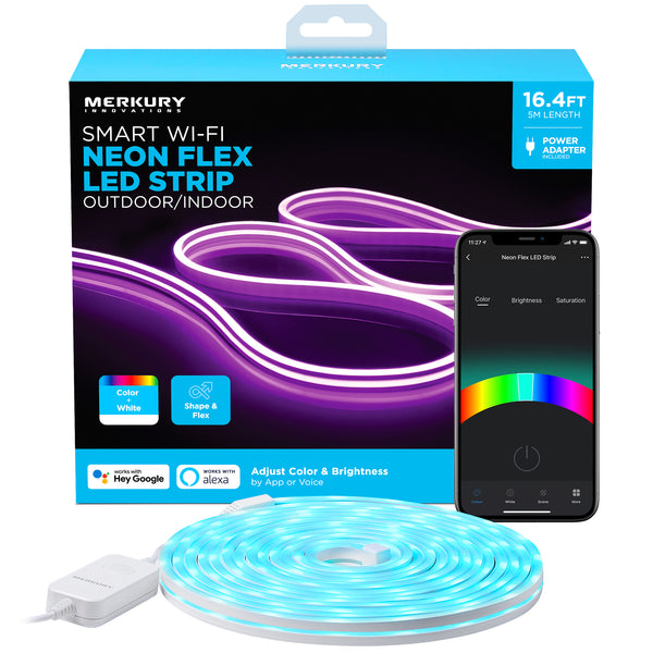 Samenwerking Dekbed Chip Merkury Innovations Smart Neon Flex LED Strip Light, Weatherproof, RGB |  Geeni Smarthome