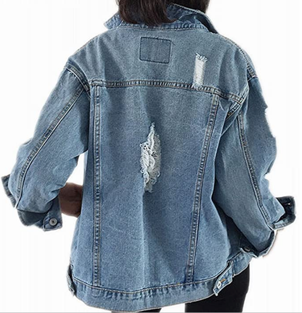 Personalized Distressed Denim Jacket - LE EL New York