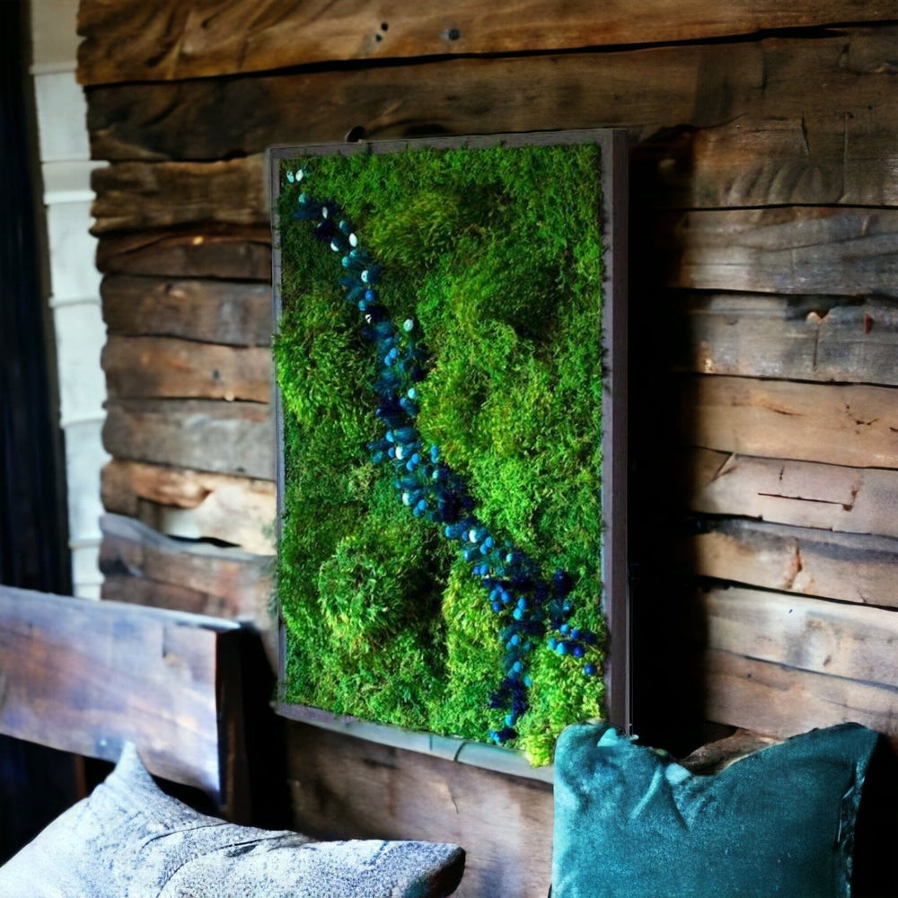 River moss  Moss wall art, Moss art, Green wall art