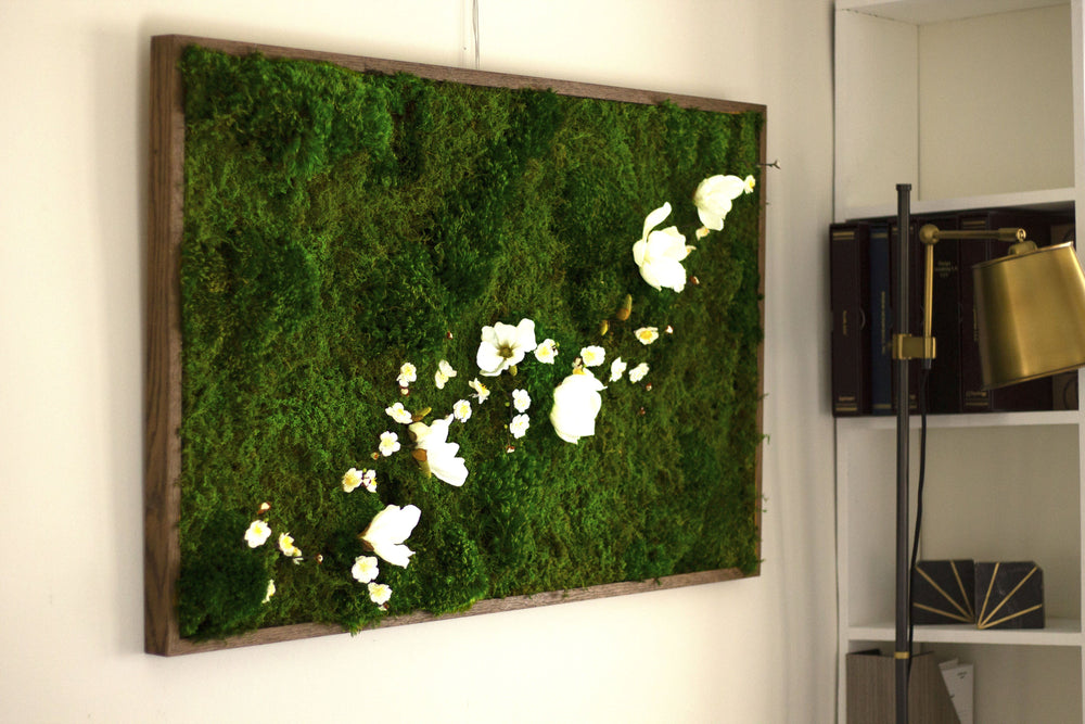 Flower Power Moss Wall Art