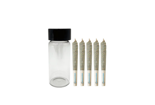 2oz Wide Mouth Glass Jars Straight Sides For Pre-Rolls