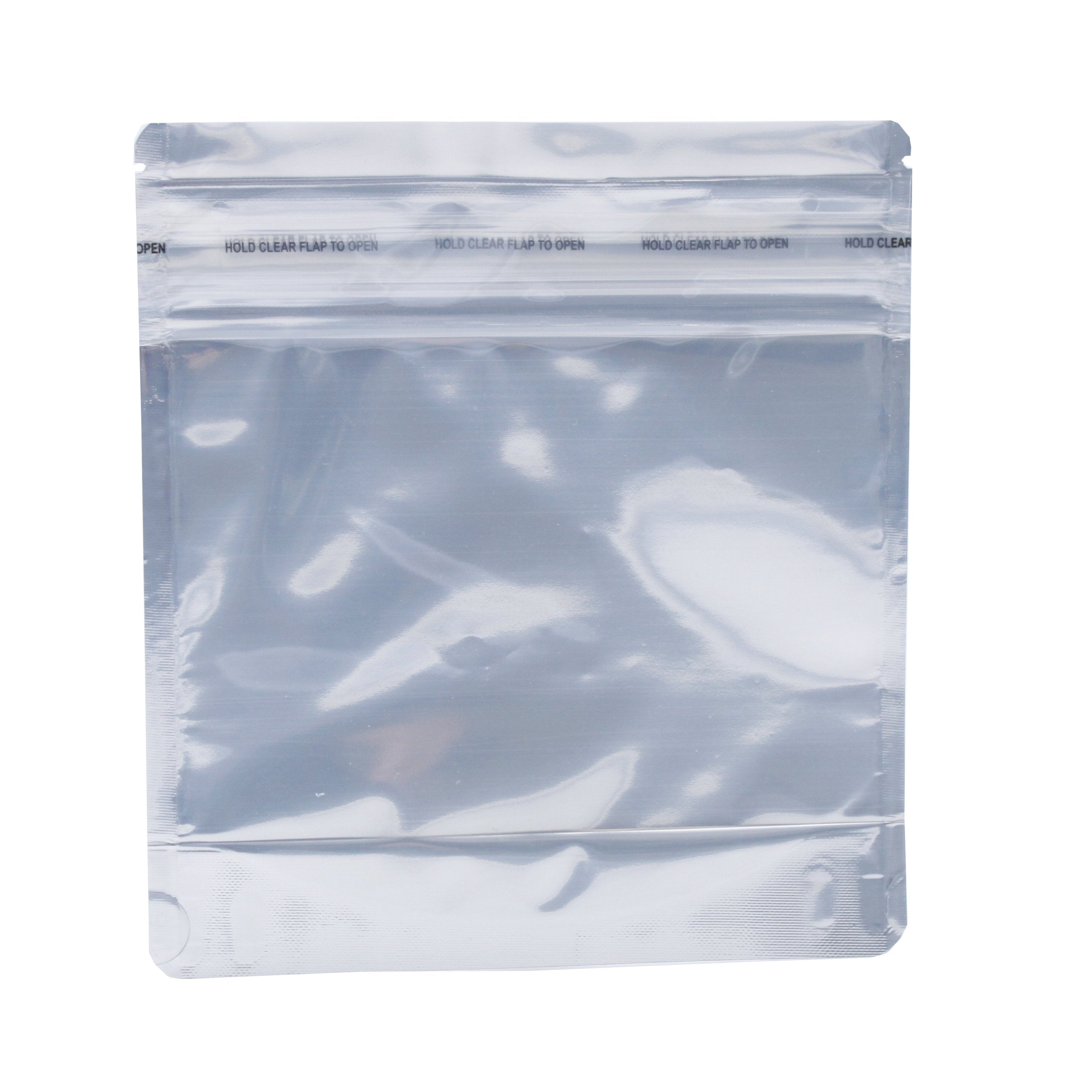 Bag, Tite-Lip™, anti-tarnish plastic, transparent clear, 4x4-inch