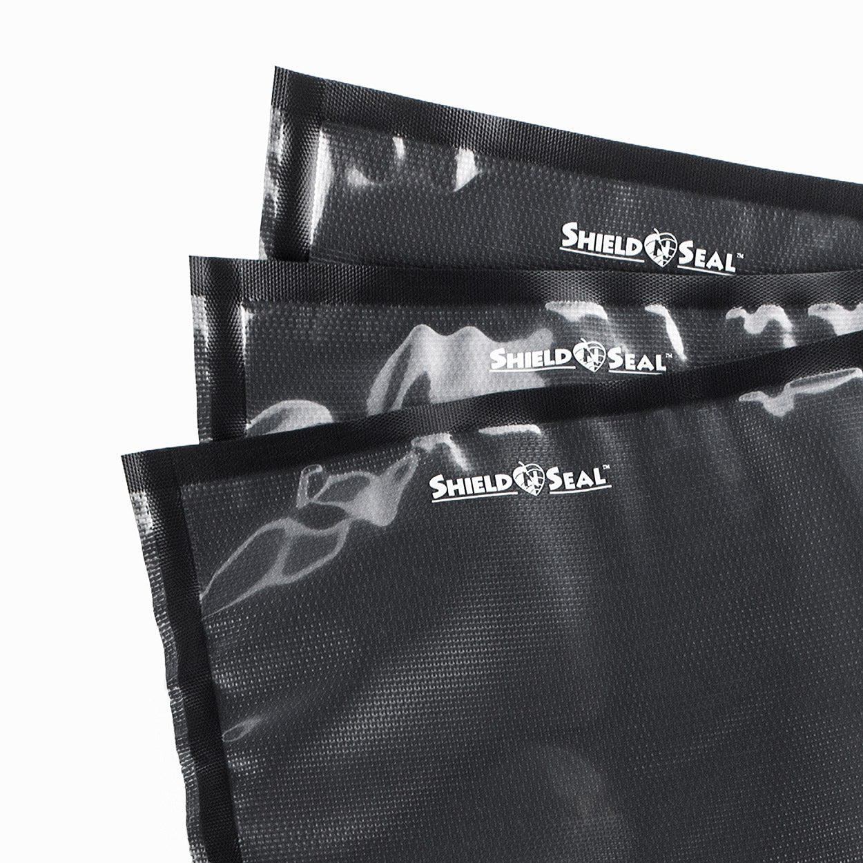 StashBags Vacuum Seal Bags(100 ct) Precut 15in x 20in Black & Clear