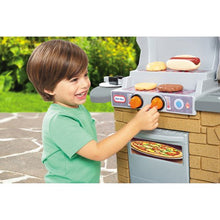 Little Tikes Cook 'n Play Outdoor BBQ Grill 12-Piece Plastic Outdoor Pretend Play Kitchen Toys Playset with Oven, Tan For Kids Girls Boys Ages 3 4 5+!