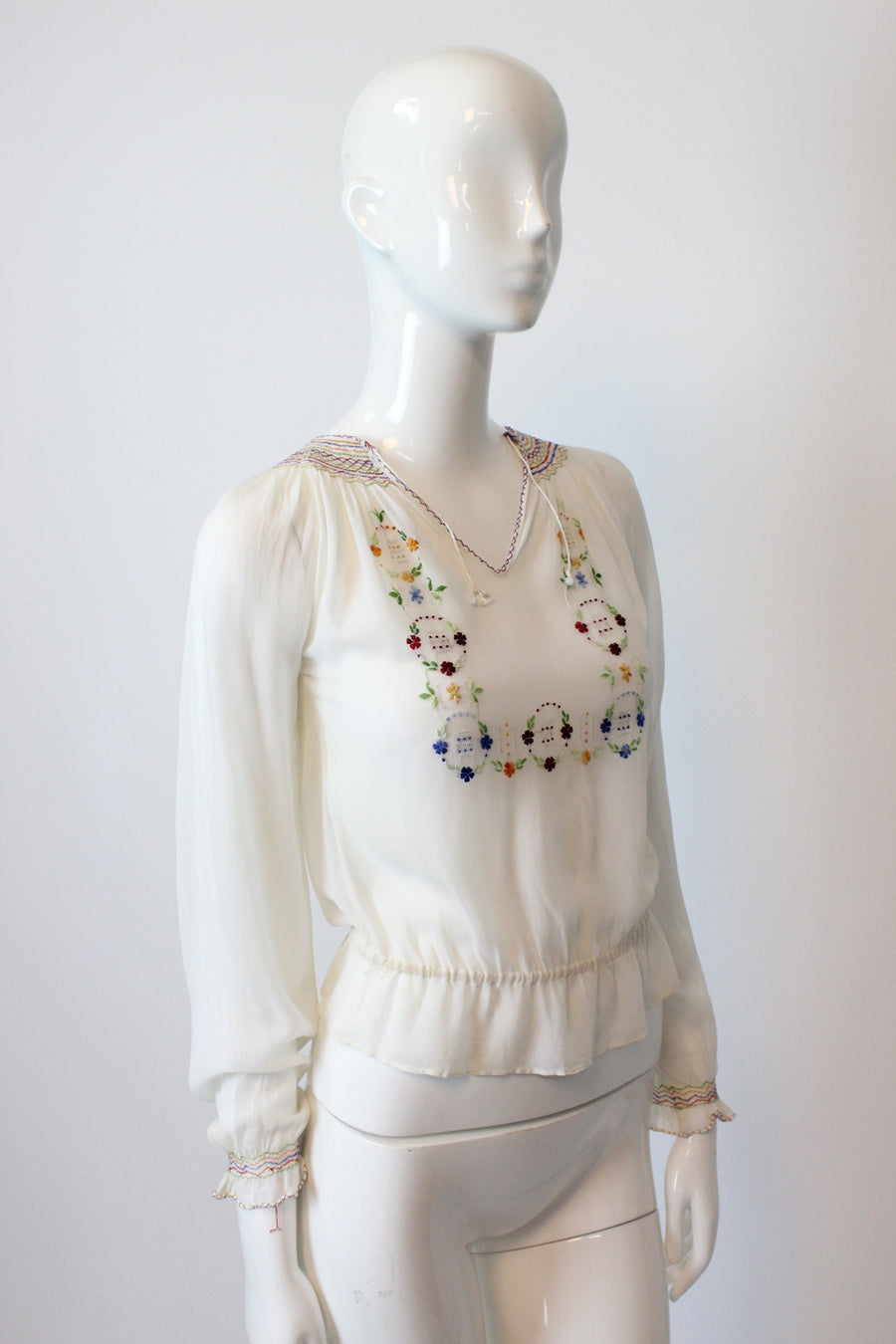 vintage peasant top