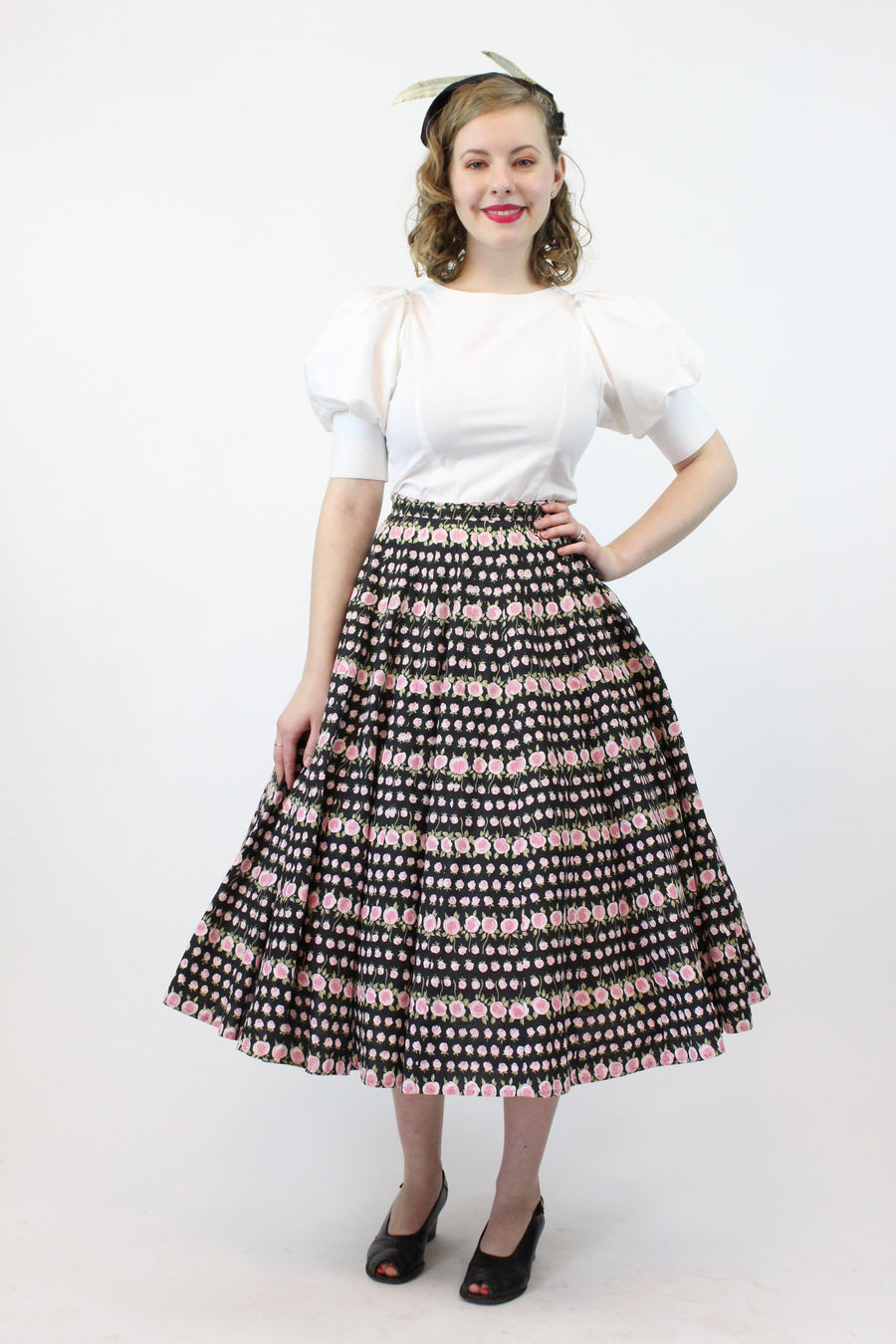 cotton rose skirt