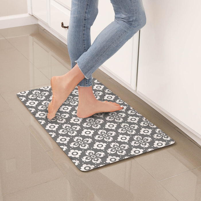 Simple Being Multi Geometric Anti-Fatigue Kitchen Floor Mat (32