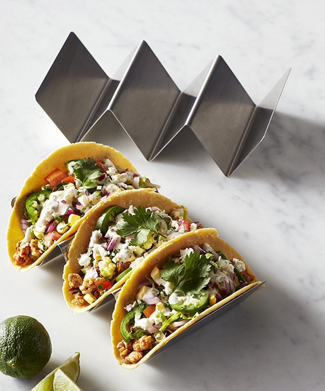 Taco Stands Set of 2, Stainless Steel Boon Supply