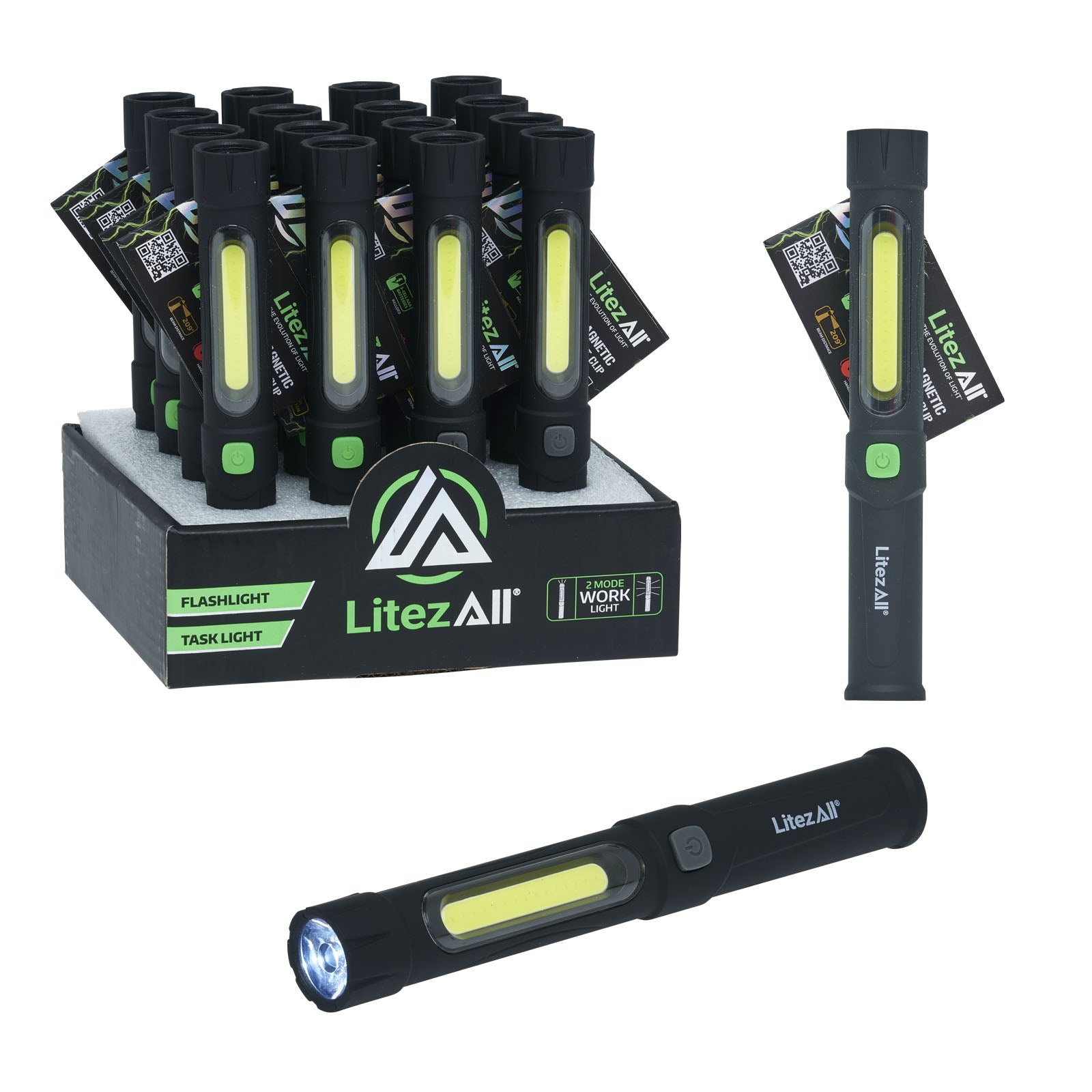 LitezAll 100 Lumen Task Light with Flashlight