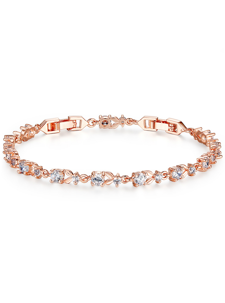 Rose Gold Color Chain Link Bracelet for Women – Lilacoo