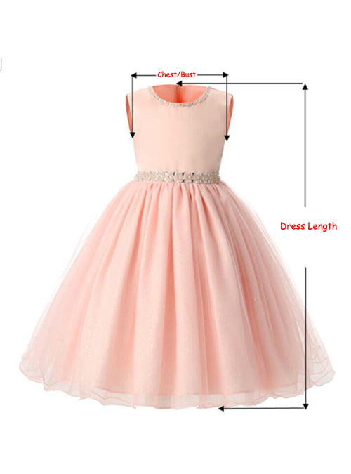 Pink Children Dresses For Girls Kids Formal Wear – Lilacoo