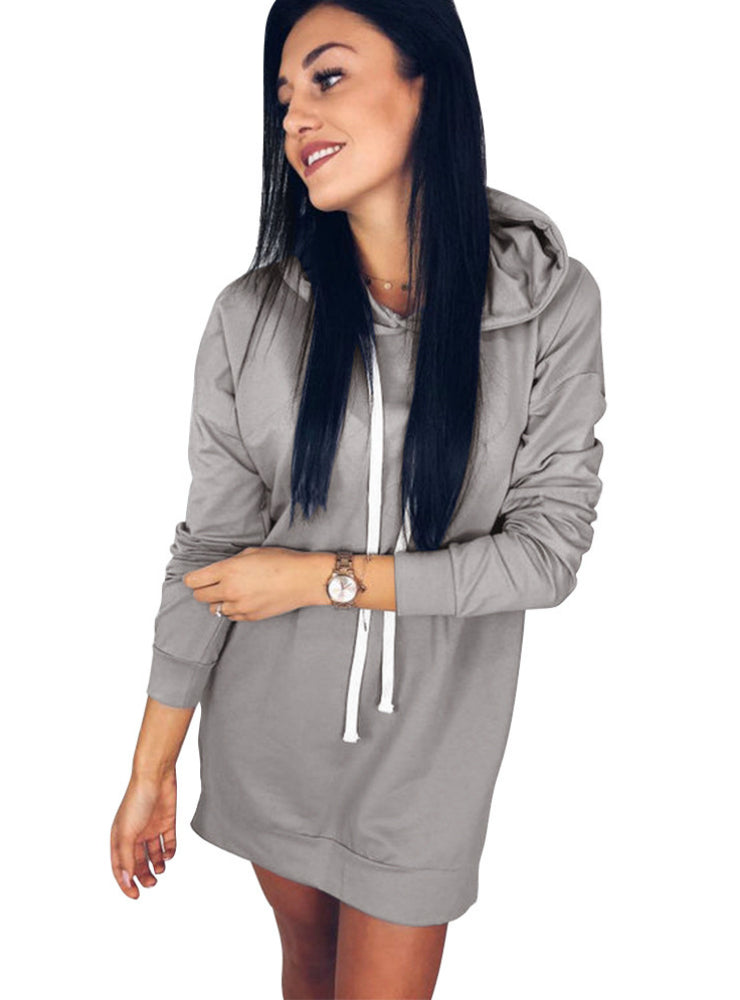Round Neck Hooded Loose Long Sleeve Vests – Lilacoo