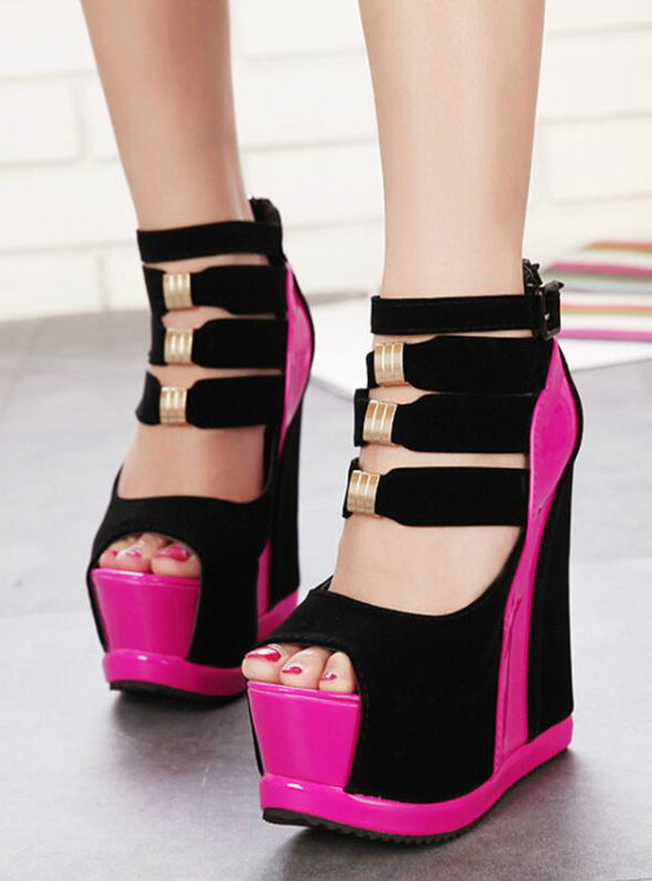 High Heels Female Sandals Platform 