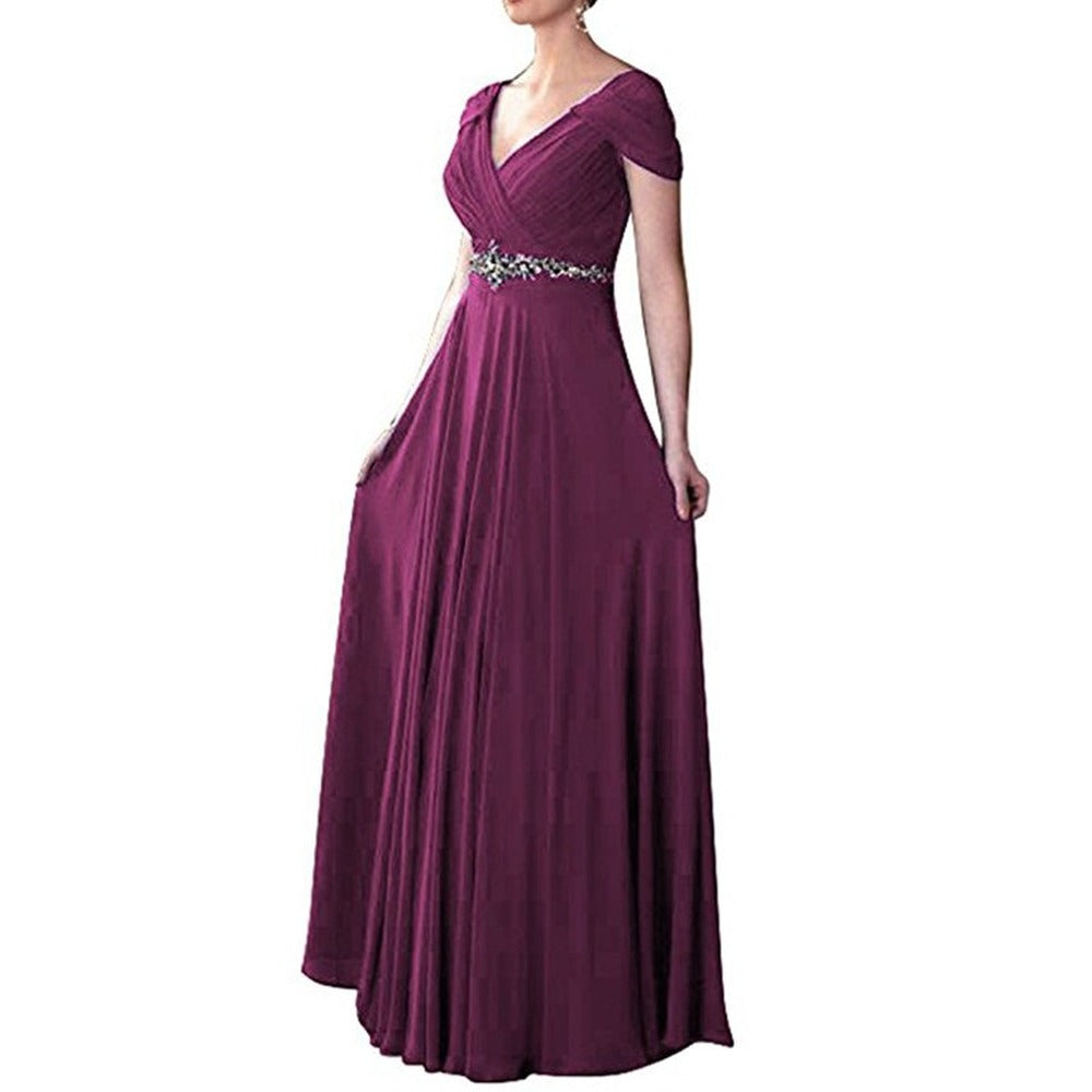 V Neck Evening Gowns | V Neck Prom Gown - SD-HK.COM | S&DCo.