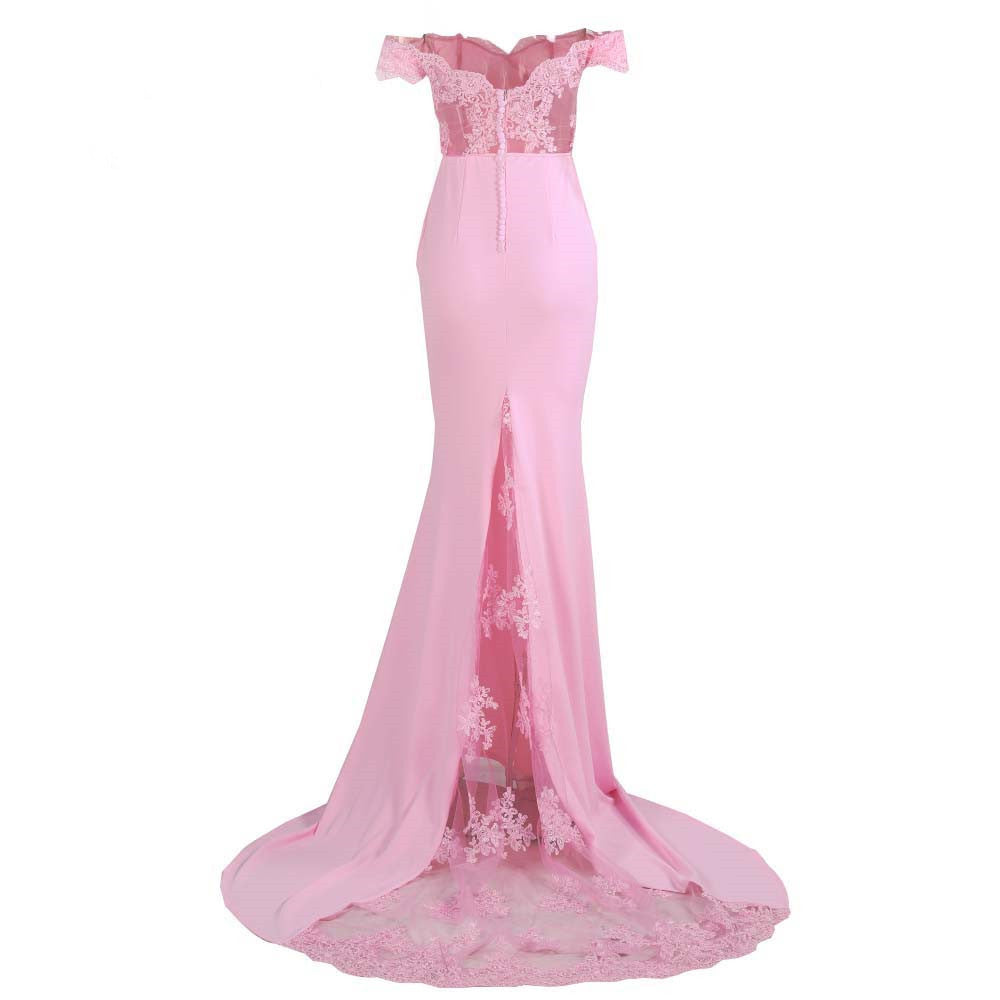Elegant Evening Maxi Dress Off Shoulder Floor-Length Porm Gowns – SD ...