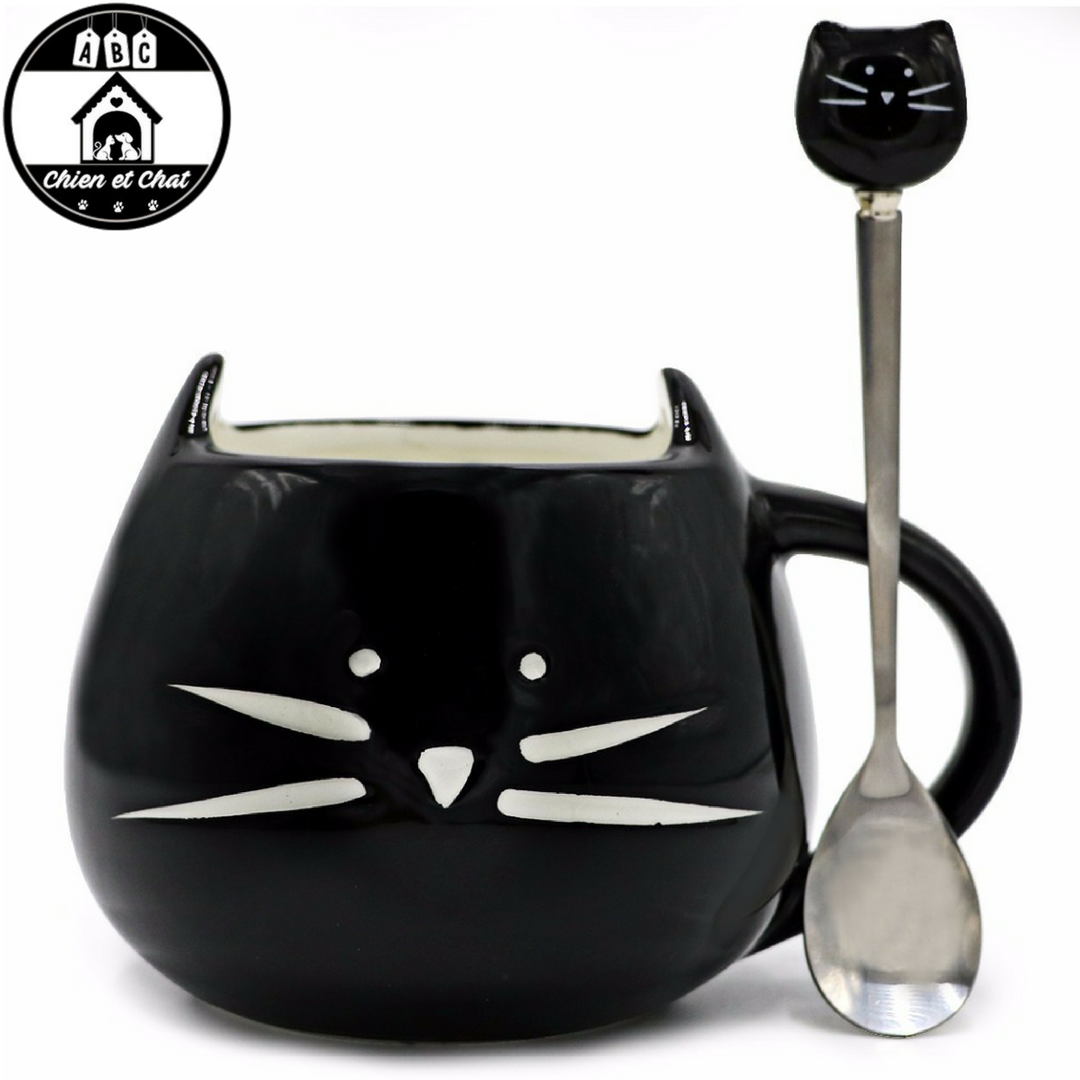 Tasse Mug Chat Cuillere Livraison Gratuite Abc Chien Et Chat